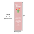 Load image into Gallery viewer, To My Dearest Mom 8’X2’ Bookmark for Mom | Gift for Mothers