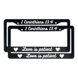 Load image into Gallery viewer, 1 Corinthians 13:4 Love Is Patient | Christian License Plate Frame