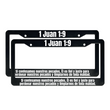Load image into Gallery viewer, 1 Juan 1:9 Christian Spanish License Plate Frame | Porta Placas Cristiano para Matriculas en Español