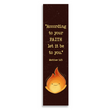 Load image into Gallery viewer, Christian Bookmark with Bible Verse Matthew 9:29 (According to Your Faith Let it Be To You)