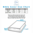 Load image into Gallery viewer, Luke 1:45 Faux Leather Blue Personalized Bible Cover for Women