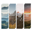 Load image into Gallery viewer, Christian Bookmark Packs (Christ is Enough, Jesus is my Rock, Jesus Loves You, God is with You)
