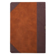 Load image into Gallery viewer, KJV Brown Portfolio Design Large Print Thinline LuxLeather Bible