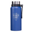 Load image into Gallery viewer, I Can Do All Things Philippians 4:13 Blue Stainless Steel Water Bottle