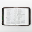 Load image into Gallery viewer, Brown Distressed Faux Leather Bible Cover with Cross Badge