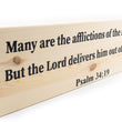 Load image into Gallery viewer, Psalm 34:19 Many Are The Afflictions Of The Righteous Wood Decor