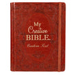 Load image into Gallery viewer, Personalized KJV My Creative Bible Journaling Bible LuxLeather Hardcover Brown King James Version