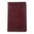 Load image into Gallery viewer, Personalized Custom Text Your Name ESV Premium Gift Bible TruTone Mahogany Border Design