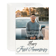 Load image into Gallery viewer, Personalized Anniversary Card for Wife Husband Custom Your Photo Image Upload Your Text Greeting Card