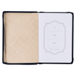 Load image into Gallery viewer, Personalized Journal Custom Text Your Name Be Strong and Courageous Black Classic Journal with Zippered Closure - Joshua 1:9