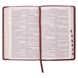 Load image into Gallery viewer, Personalized Custom Text Your Name KJV Holy Bible Standard Size Thumb Index Edition Burgundy King James Version