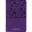 Load image into Gallery viewer, Personalized KJV Large Print Personal Size Reference Bible Purple Leathertouch Red Letter