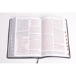 Load image into Gallery viewer, Personalized Custom Text Your Name CSB Super Giant Print Reference Bible Charcoal LeatherTouch Indexed