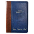 Load image into Gallery viewer, Personalized Portfolio Faithful Servant Legal Size Zippered Portfolio 2 Chronicles 15:7 Blue/Brown