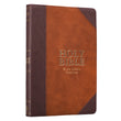 Load image into Gallery viewer, Personalized Custom Text Your Name KJV Brown Portfolio Design Bible Large Print Thinline LuxLeather King James Version