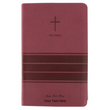 Load image into Gallery viewer, Personalized NIV Value Thinline Bible with Cross Burgundy Leathersoft New International Version