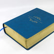 Load image into Gallery viewer, Personalized Tyndale NLT Life Application Large Print Study Bible Third Edition LeatherLike TealBlue