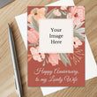 Load image into Gallery viewer, Personalized Christian Anniversary Card for Wife Custom Your Photo Image Upload Your Text Greeting Card
