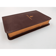 Load image into Gallery viewer, Personalized Custom Text Your Name Biblia Compacta Letra Gde. RVR 1960 Piel Fab. Marron (RVR 1960 LGE. Print Compact Bible Bon. Leather Brown)