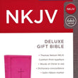 Load image into Gallery viewer, Personalized NKJV Deluxe Gift Holy Bible Cross Leathersoft Pink New King James Version