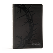 Load image into Gallery viewer, Personalized KJV Large Print Personal Size Reference Bible Charcoal Leathertouch Red Letter