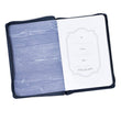 Load image into Gallery viewer, Personalized Journal Custom Text Hope As An Anchor Hebrew 6:19 Journal LuxLeather Navy Blue