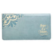 Load image into Gallery viewer, Hope & Future Jeremiah 29:11 Powder Blue Faux Leather Checkbook Cover