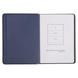 Load image into Gallery viewer, Personalized Journal Wings Like Eagles Navy Blue Handy-sized Faux Leather