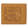 Load image into Gallery viewer, I Know The Plans Jeremiah 29:11 Tan Genuine Leather Wallet