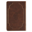 Load image into Gallery viewer, Personalized Devotional Walking with God Brown Faux Leather
