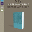 Load image into Gallery viewer, Personalized NIV Super-Giant Print Reference Bible Leathersoft Turquoise New International Version