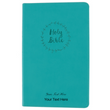 Load image into Gallery viewer, Personalized Custom Text Your Name NIV Value Thinline Bible Leathersoft Turquoise New International Version