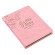 Load image into Gallery viewer, Personalized Journal Be Still & Know Slimline Psalm 46:10 Faux Leather Pink