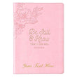 Load image into Gallery viewer, Personalized Journal Be Still & Know Slimline Psalm 46:10 Faux Leather Pink