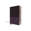 Load image into Gallery viewer, Personalized Bible with Custom Text The Amplified Study Bible Leathersoft Thumb Indexed Purple