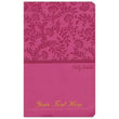 Load image into Gallery viewer, Personalized Custom Text Your Name NKJV Value Thinline Holy Bible Pink Leathersoft Red Letter Edition New King James Version
