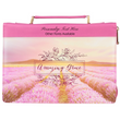 Load image into Gallery viewer, Amazing Grace Flower Field Pink Personalized Bible Cover for Women