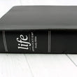 Load image into Gallery viewer, Personalized Custom Text NIV Life Application Study Bible Third Edition Bonded Leather Black