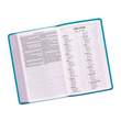 Load image into Gallery viewer, Personalized Custom Text Your Name KJV Holy Bible Gift Edition LuxLeather Turquoise King James Version