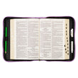 Load image into Gallery viewer, Be Still & Know Psalm 46:10 Purple Laurel Faux Leather Personalized Bible Cover For Women