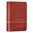 Load image into Gallery viewer, Personalized Custom Text Your Name KJV Holy Bible COMPACT LuxLeather Brown King James Version