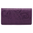 Load image into Gallery viewer, I Can Do Everything Through Him Philippians 4:13 Purple Faux Leather Checkbook Cover