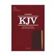 Load image into Gallery viewer, Personalized Custom Text Your Name KJV Single-Column Wide-Margin Bible Brown LeatherTouch