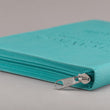 Load image into Gallery viewer, Personalized Custom Text I Can Do Everything Zippered Journal LuxLeather Philippians 4:13 Turquoise