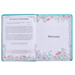 Load image into Gallery viewer, In The Light Of His Glory Teal Faux Leather Devotional