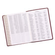 Load image into Gallery viewer, Personalized KJV Bible Super Giant Print King Indexed LuxLeather Burgundy