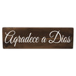 Load image into Gallery viewer, Aqradece a Dios Spanish Wood Decor