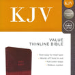 Load image into Gallery viewer, Personalized KJV Holy Bible Value Thinline Leathersoft Standard Print Brown