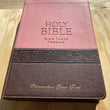 Load image into Gallery viewer, Personalized Custom Text Your Name KJV Large Print Edition Two-Tone Pink/Brown King James Version