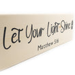 Load image into Gallery viewer, Matthew 5:16 Let Your Light Shine Wood Decor